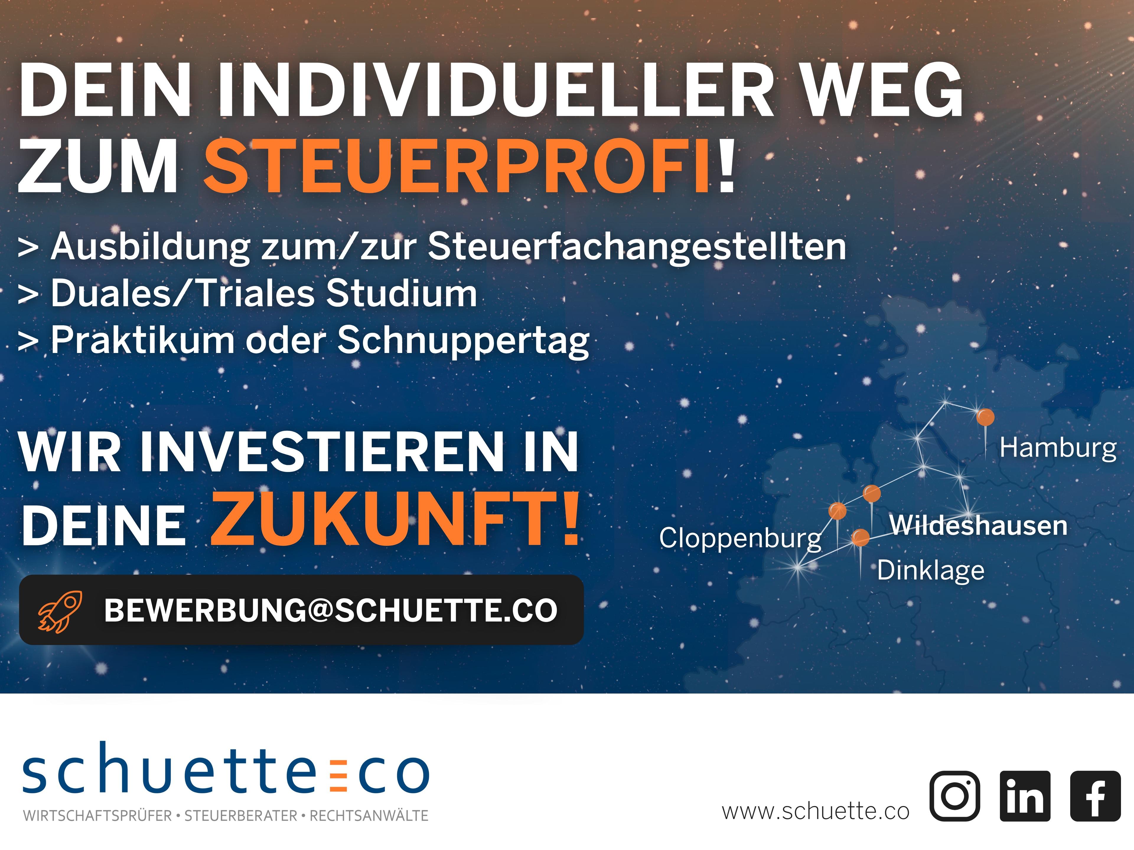 Ausbildung oder duales/triales Studium zum Steuerfachangestellten (m/w/d)